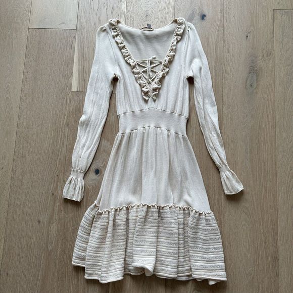Nanette Lepore Dresses & Skirts - vintage nanette lepore ruffle fit flare romantic delicate feminine dress small